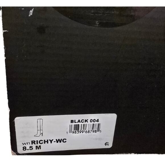 Nine West Richy Heeled Boots in Black NEW Size 8.5 M Wide Calf - Picture 6 of 8